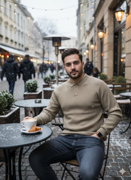 بلوزة صوف ثقيل FENG